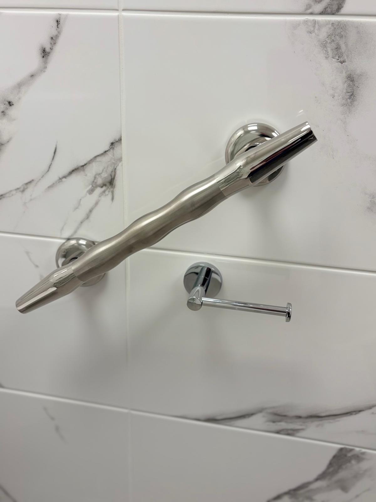 Chrome grab rail 300mm
