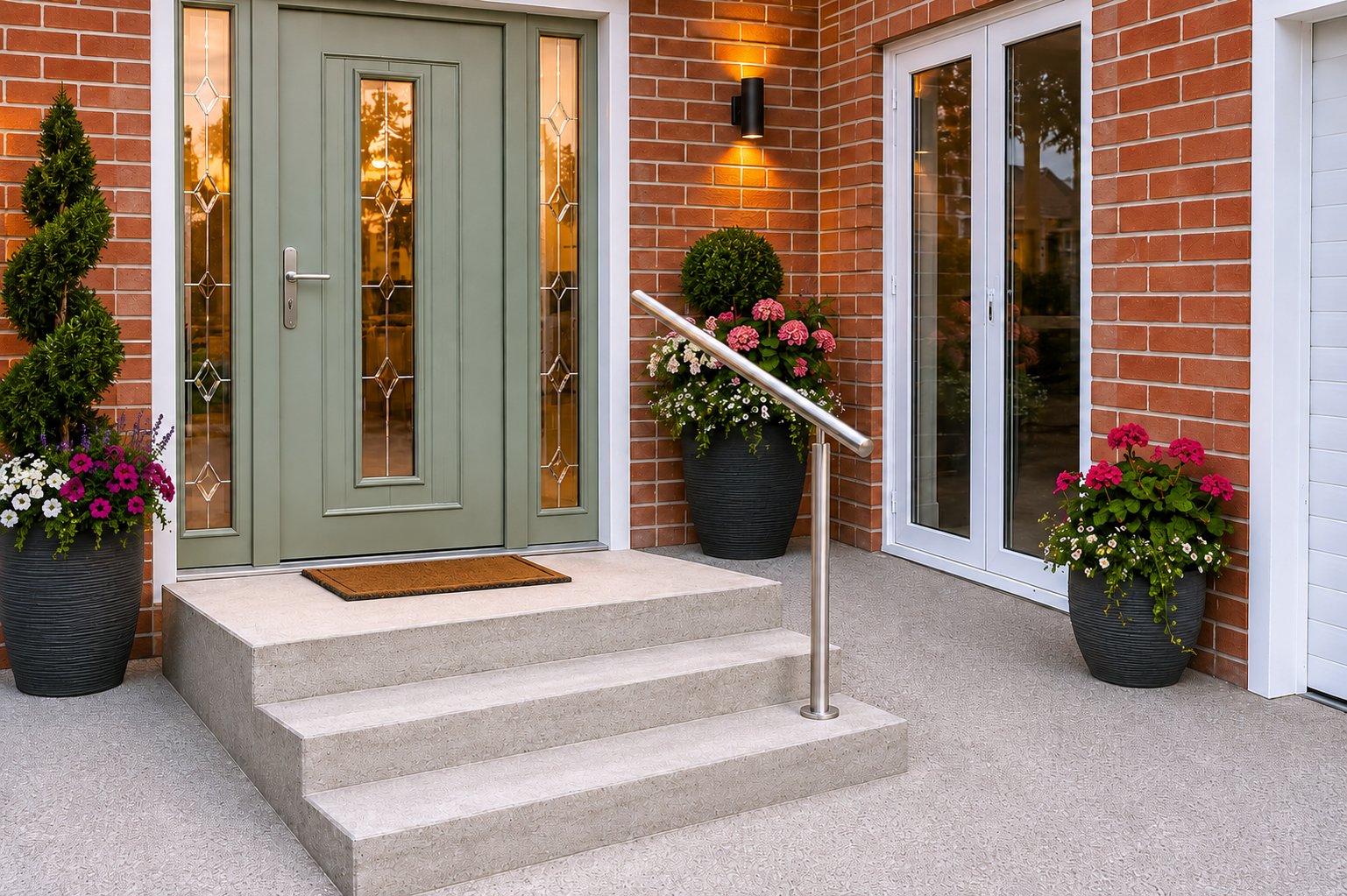 3 Steps β 1 Side handrail installation