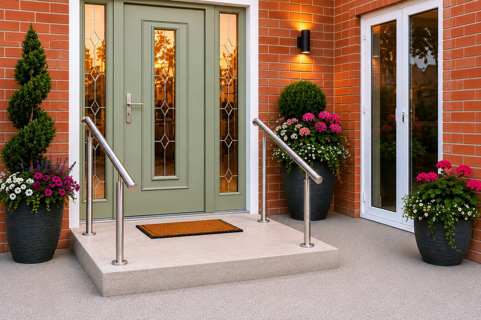 1 Step β 2 Sides handrail installation