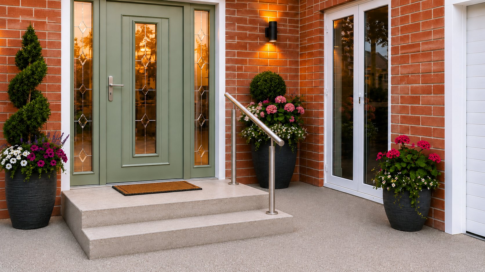 2 Steps β 1 Side handrail installation