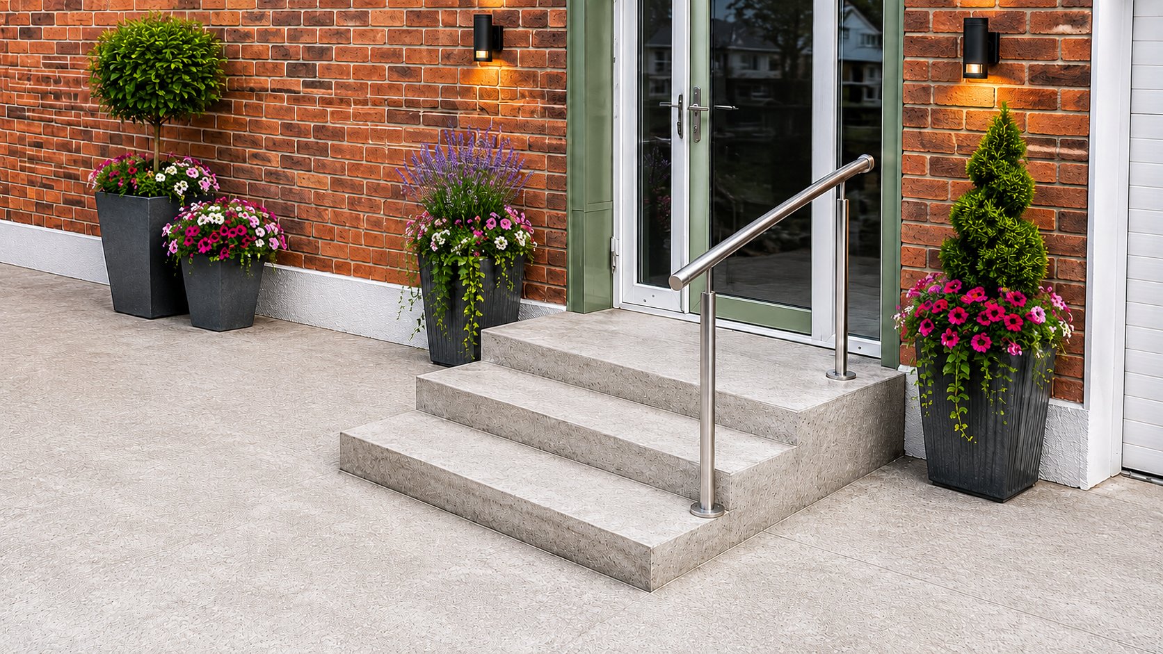 3 Steps β 1 Side handrail installation